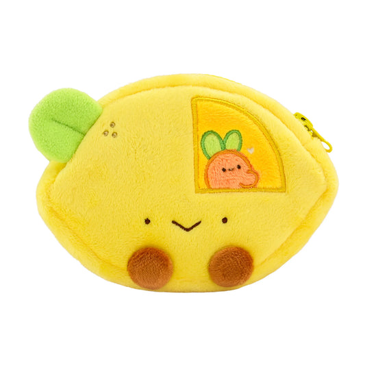 Fresh Lemon Plush Coin Purse 🍋🍃