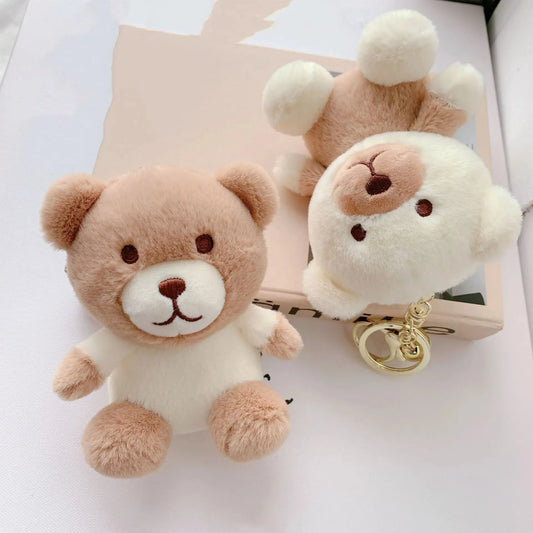 Bear Hug Buddies–Plush Keychain Duo 💕🐻